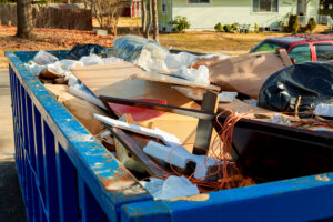 dumpster full of junk